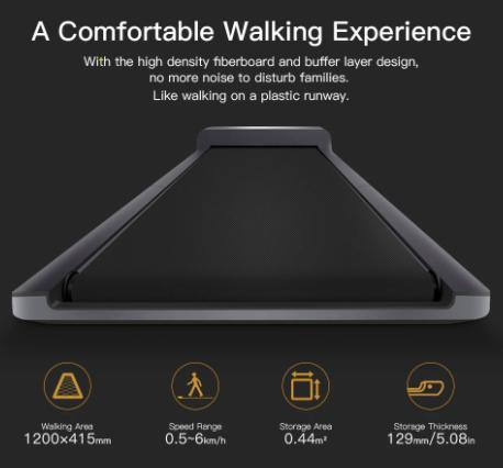 Foldable Treadmill WalkingPad A1 for better cardiovascular health while at home doing work or hobbies (Xiaomi) - Thehealthyrush