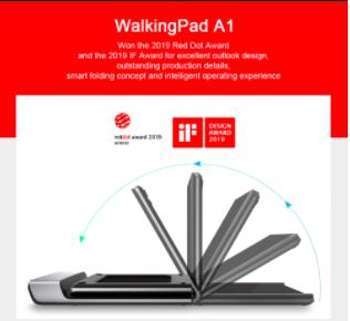 Foldable Treadmill WalkingPad A1 for better cardiovascular health while at home doing work or hobbies (Xiaomi) - Thehealthyrush