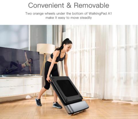 Foldable Treadmill WalkingPad A1 for better cardiovascular health while at home doing work or hobbies (Xiaomi) - Thehealthyrush