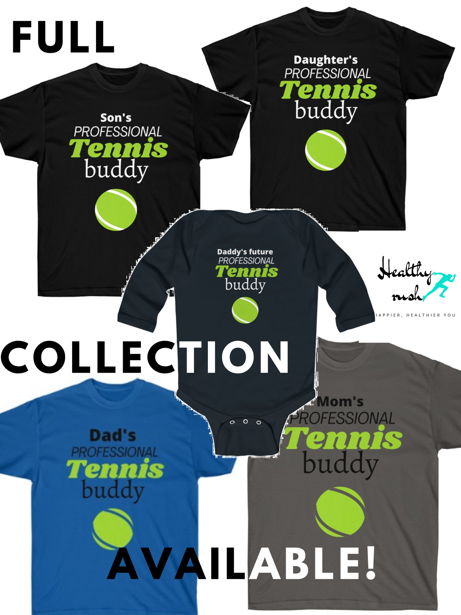 Father and Son/Daughter Tennis T-Shirt