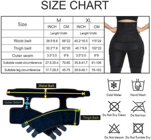 Women Waist Trainer Belt (Butt Lifter, Leg Sweat Shaper, and Thigh Trimmers) - Thehealthyrush