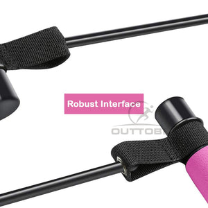 Outtobe Portable Yoga Pilates Bar with Resistance Band (For Muscle Toning) - Thehealthyrush