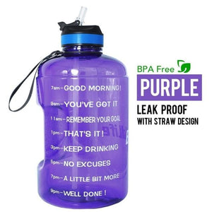 Large BPA-free Water Bottle (3.78L, 2.2L, 1.3L, 128oz, 1 Gallon) - Thehealthyrush