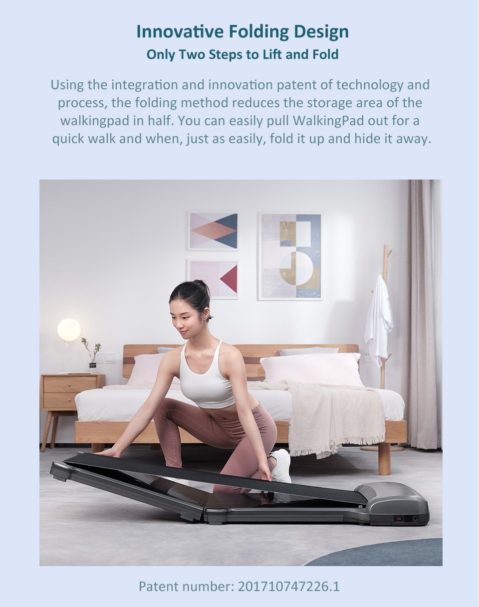 New Space Saving Foldable WalkingPad Treadmill A1 for Home/Office - Thehealthyrush