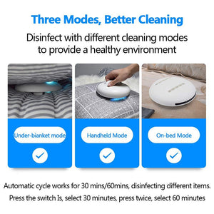 First UV Bacteria Killing Robot CleanseBot for bed, home, & travel UV sterilization & mite killer🥇 - Thehealthyrush