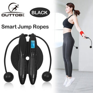 Outtobe Smart Jump Rope with Anti-Slip Hand Grip and LCD Screen (Two Modes) - Thehealthyrush