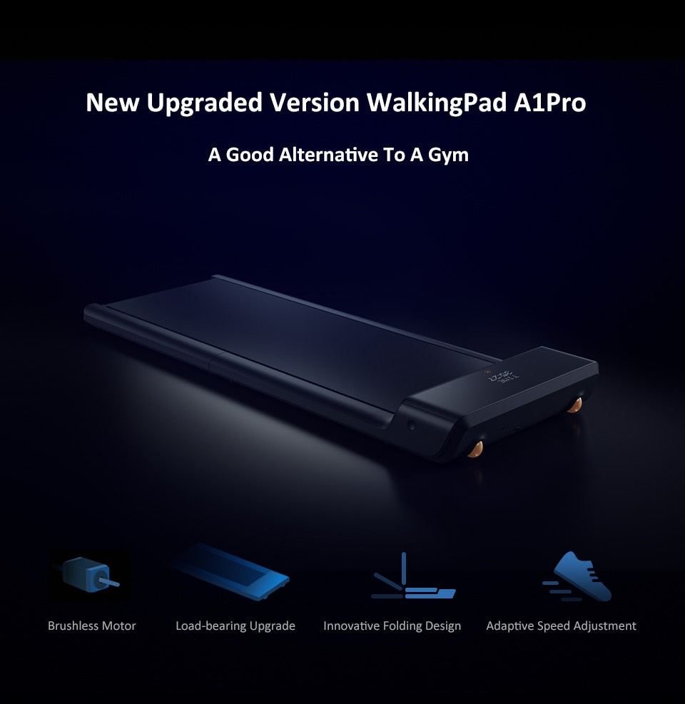 New Foldable space saving WalkingPad Treadmill Upgraded A1 Pro - Thehealthyrush