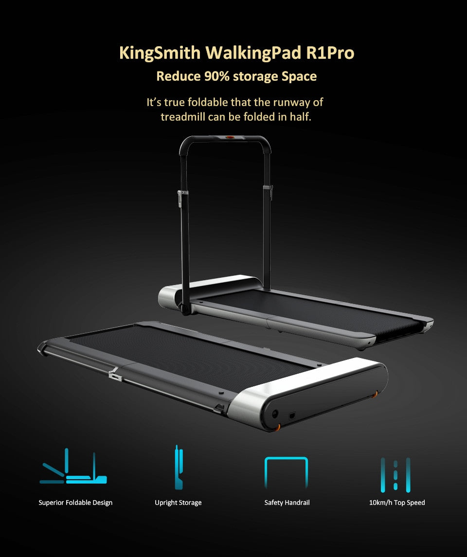 WalkingPad R1 Pro Foldable Treadmill Speed 0.5-10Km/H Running & Walking with handrail (Xiaomi) - Thehealthyrush