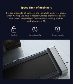 WalkingPad R1 Pro Foldable Treadmill Speed 0.5-10Km/H Running & Walking with handrail (Xiaomi) - Thehealthyrush