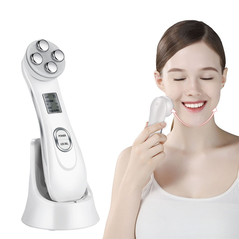 Mesotherapy, Electroporation, RF Radio Frequency, and LED Photon Skin Care Beauty Device (Face Lifting, Helps Prevent Wrinkles, Facial Cleaner) - Thehealthyrush