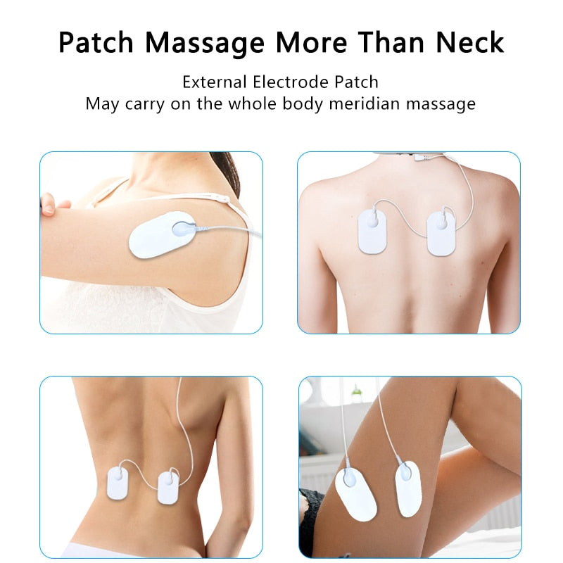 Electric Neck Massager & Back Pulse (6 Modes, Infrared Heating, & Pain Relief) - Thehealthyrush